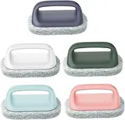 5 Pcs Kitchen Sponge Brush Handle Dish Washing Sponges for Dishes Tiles Scrubber for Kitchen Cleaning Fiber Brush Random