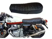 Fit For Royal Enfield GT & Interceptor 650 Leatherite Customized Dual Seat Black
