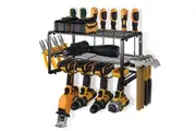 40cm Power Tool Organizer 4 Layers Garage Tool Storage Rack Workshop Tool Shelf Drill Pliers Hammer Rack
