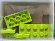 LEGO Parts - Lime Plate 2 x 4 - No 3020 - QTY 5