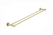 Round Double Towel Rail 900mm, PVD Tiger Bronze