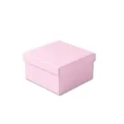 100 Matte Pink Jewelry Boxes - 3-1/2" x 3-1/2" x 1-7/8"