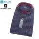 皮爾帕門pb黑色底紅藍色條、立領、領面奇巧變化、領座配布進口素材長袖襯衫66108-03-襯衫工房