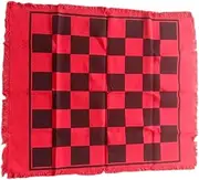, 3 in 1 Family Camping Play Mat, Indoor Outdoor Yard Game, Play Set, red