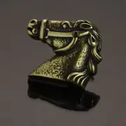 2pcs Brass Horse Head Concho Screw Back