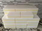 40 PACK YELLOW Magic Melamine Sandwich Sponge Eraser Heavy Duty Extra Durable