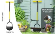 Garden Edger Half Moon Saw-Tooth Hand Edger Ergonomic Manual Lawn Step qraPY