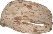 [CADREWY] Texture Background in Brown Print Stylish Sports Sweatband Stretchy Breathable and Moisture Wicking Headband for Gym