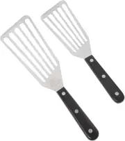 Stainless Steel Fish Spatula Set, 2 Pack Slotted Cooking Utensils