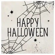Halloween Spider Web Lunch Napkins 40 Pack