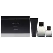Awaken by Tumi for Men - 3 Pc Gift Set 3.4oz EDP Spray, 1oz EDP Spray, 6.7oz Body Wash