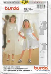 24 BURDA 2739: GIRL'S DRESS SIZE 6-11 SEWING PATTERN
