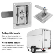 ›Toolbox Latch Stainless Steel Folding T Handle Toolbox Lock For Van RV Trailer