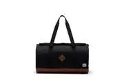 Herschel 40L Heritage Duffle Bag in Black/Saddle Brown