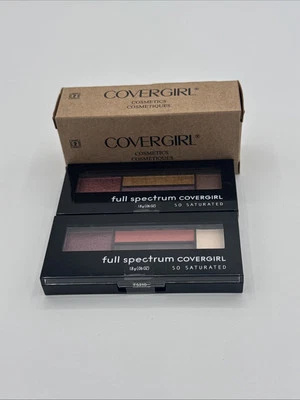 CoverGirl Full Spectrum Assorted Quad Eyeshadow Palette So Saturated Lot 2 New