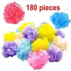 180 pcs Bath Sponge Shower Nylon Scrubbers Exfoliating Body Scrub Lot Wholesale