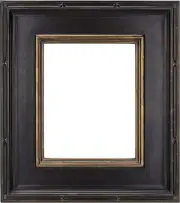 Museum Plein Aire Ornate Picture Frame - 9X12, Antique Black W/Gold Oil Painting