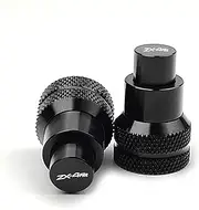 VLOZDJOF Compatible with Z650 RS Z400 Z500 ABS Z750 Ninja 400 500 650 ZX4R/RR ZX25R Motorcycle Rear Wheel Chain End Adjuster Trim Cover(Black-ZX4RR)