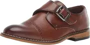 [Stacy Adams] Unisex-Child Desmond Cap-Toe Monk Strap Loafer