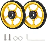 Aymzbd Replacement Wheels for Folding Bike Easywheel in Lightweight Design, Thin Body Gold