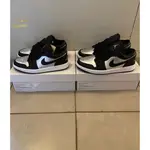 正版 AIR JORDAN 1 LOW "SILVER TOE" 黑銀 女款 休閒鞋 籃球鞋 DA5551-001