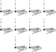 10X WiFi Antenna Booster 7DBi 2.4GHz for Wireless LAN WLAN, black, 750084781