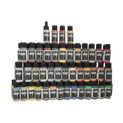 Badger Air-Brush Miniature Paint Complete Set of Miniature Airbrush Paints New