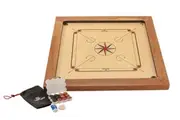 87x87cm Plywood Championship Carrom Board with 74x74cm Internal Playing Area