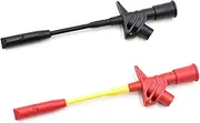 Bei Qian 2Pcs Insulation Wire Piercing Probe Clip Test Lead Kit Multimeter Test Probes with 4mm Banana Socket for Automotive Diagnostic Tester Tool