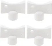 4pcs Radiator Key Square Heater Switch Bleeder Plumbing Valve Key Plumbing Radiator Bleed Hole Valve Bleed Heater Bleeder Switch Water Small Socket Tap Tool Square Abs White