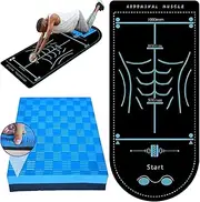 Exercise Equipment Mat for Ab Roller Wheel With Thick Kneeling Pad, Large Premium Non-Slip Abdominal Knee Mat - Thick Pad for Home Gym, Large Cushioned Non-Slip Foam Mat & Knee Pad for Fitness,