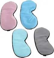 4pcs Sleep Mask Eye Mask Assorted Sleep Blindfold Silk Eyeshade Assortment Blindfold Eyeshade Satin Sleep Blindfold Silk Sleep Blindfold Satin Silk Blindfold Silk Cotton GRADENEVE