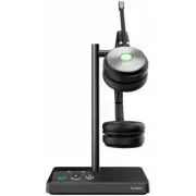 YEALINK WH62 Dual UC TEAMS DECT Wirelss Headset, Busylight On Headset, Leather E