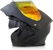 Modular Full Face Motorcycle Helmet Scooter Moped Jet-Helmet Electric Motorcycle Helmets for Adults Motorcycle Motocross Helmets ECE Certification C,L=59-60CM