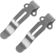 2Pcs Deep Carry Pocket Clips Stainless Steel Stonewash Clip for Benchmade 535