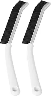Corners Cleaning Brush - Hand-Held Groove Cleaning Hard-Bristled Brush | 2X Grout Scrubbers for Tight Narrow Spaces and Dead Corners Household Cleaning Tool for Bathroom Sink Tile Floors Window Slots