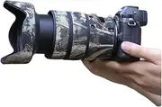 CHASING BIRDS Camouflage Waterproof Lens Coat for Nikon Z 24-70mm F2.8 S Rainproof Lens Protective Cover (Reed Camouflage, with 1.4X TC)