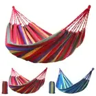 Double Hanging Hammock Outdoor Garden Travel Beach Swinging Bed Camping 200KG∆