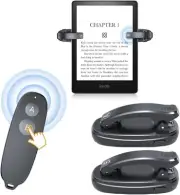 2 Clips Page Turner for Kindle Paperwhite E readers Rechargeable Remote Contro