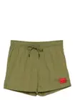 Hugo Boss Men's Dominica Standard Length Swim Trunks, Olive