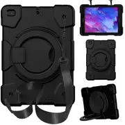 MCC Kids Shockproof Strap iPad 9.7 2018 6th Gen Apple Case Cover Ring [Black]