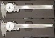 2pc AERO SPACE BRAND 0-6" STAINLEES STEEL DIAL CALIPER
