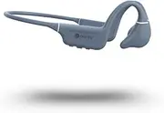 [Drip-Fly] Oz5 Bone Conduction Headphones, IPX8 Open Ear Headphones with 32GB of MP3 Storage,8h Playtime, Noise Canceling mic, Wireless Waterproof Headphones for Swimming - Grey