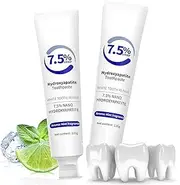 7.5% Hydroxyapatite Natural Toothpaste, Hydroxyapatite Whitening Toothpaste, for Enamel Protection and Tooth Strengthening, Gentle Mint, Fresh Breath (2)