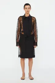 LACE TUX SHIRT