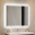 LED Mirror for Bathroom, Lighted Wall Mounted Mirror, Gesture Control, Frameless