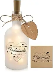 TaimeiMao Godmother Gift, Godmother Question Card, LED Frosted Bottle + Godmother Definition Card