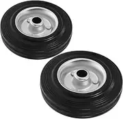 Yardwe Enhanced Navigation Shopping Cart Wheels 360 Degree Rolling Caster Wheels for Utility Trailer Jack Replacement