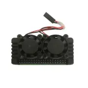 Dual Cooling Fan Aluminum Heatsink Case Shell Kit for Raspberry Pi Zero 2W