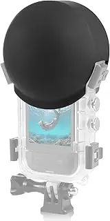 PULUZ Lens Cover for Insta360 X5 Invisible Dive Case, Insta 360 X5 Underwater Waterproof Dive Case Lens Cap Guard, Action Camera Accessories